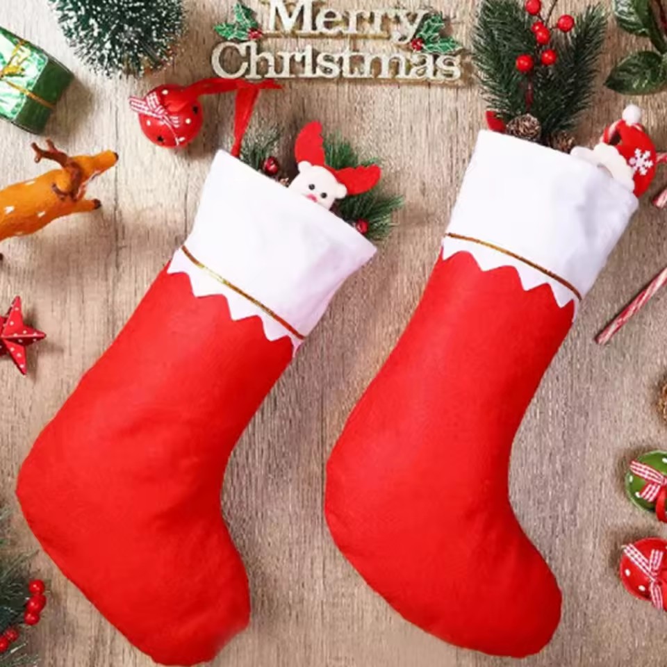 Christmas Stocking Hanging - 1/3/6 chaussettes de Noël, décorations de
