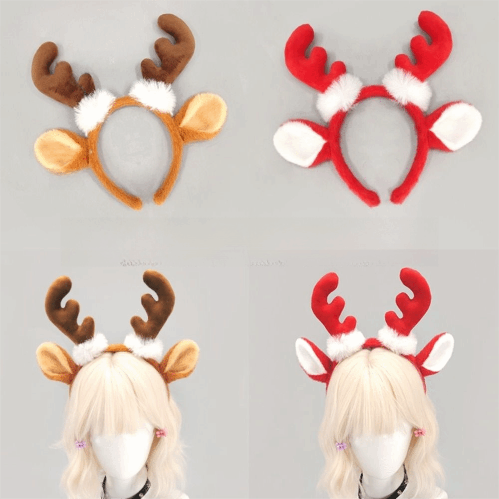 Reindeer Antlers Headband - Serre-tête réaliste en forme de cornes