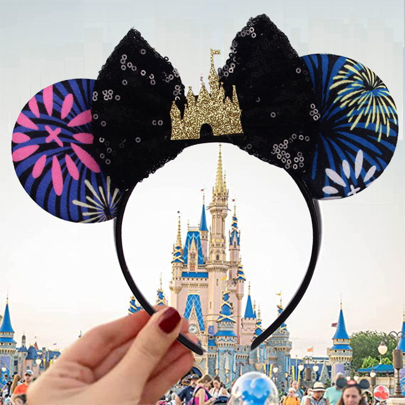Ribbon Bow Gift - Serre-tête Disney Castle Mickey Mouse avec
