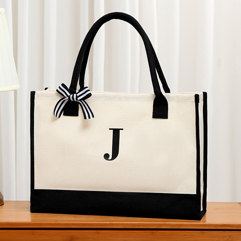 Ribbon Bow Gift - Sac fourre-tout en toile Simple avec