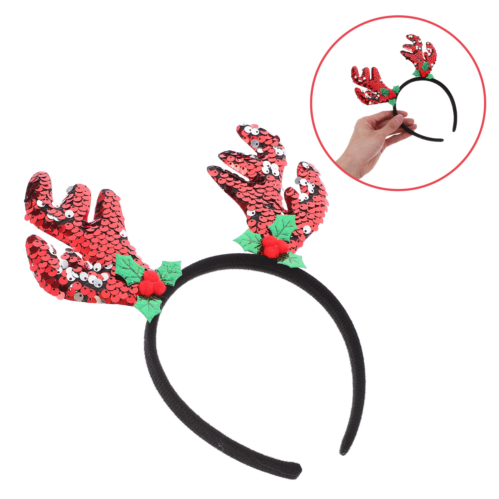 Serre-tête en bois de renne, d - Reindeer Antlers Headband avis et prix