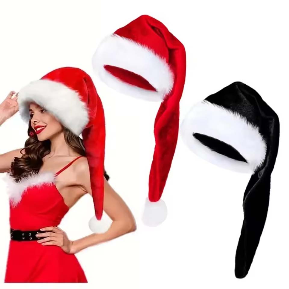 Chapeau de Noël en peluche lon - Santa Hat Plush avis et prix