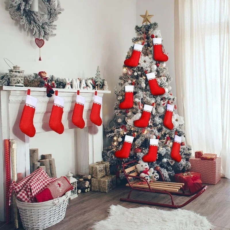 Bas de noël pour vacances, cha - Christmas Stocking Hanging avis et prix