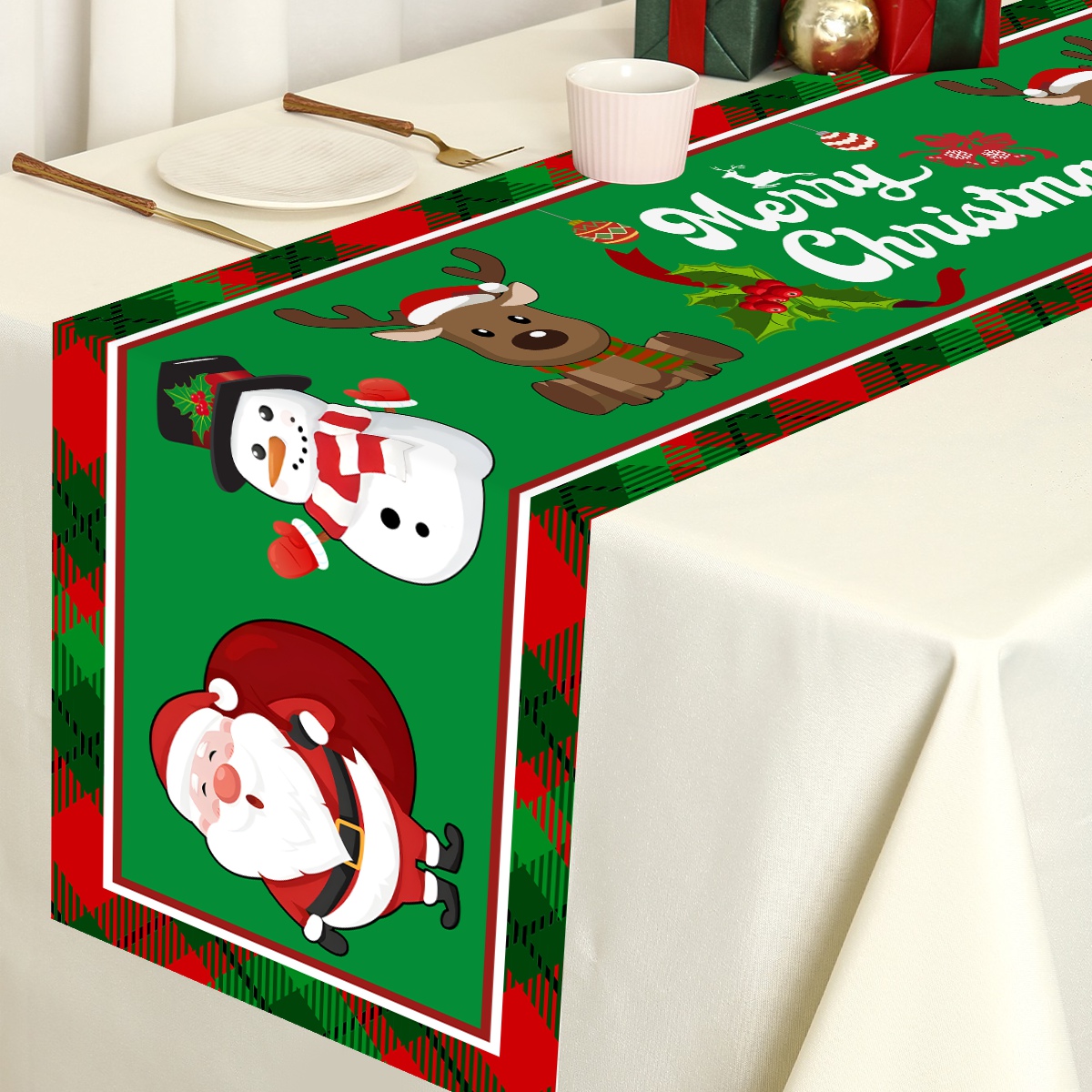 Chemin de Table Réutilisable e - Christmas Table Runner avis et prix