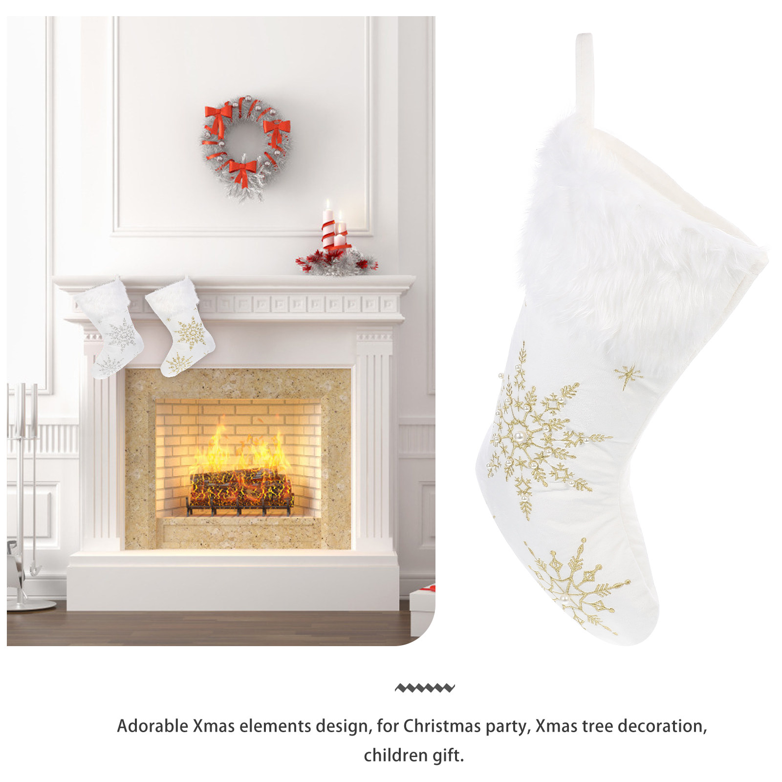 1 pièce Chaussette de Noël déc - Christmas Stocking Hanging avis et prix