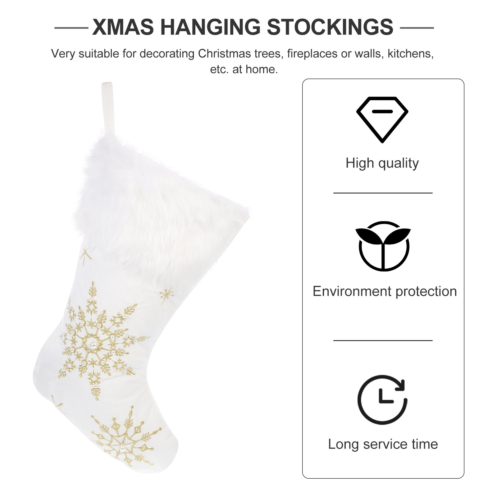 1 pièce Chaussette de Noël déc - Christmas Stocking Hanging avis et prix