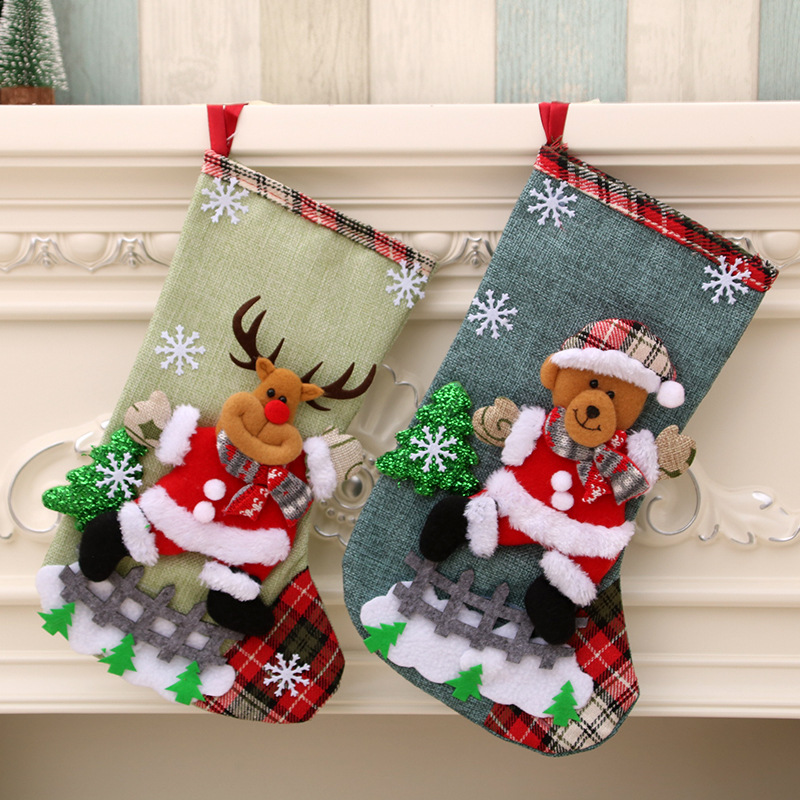 Grands bas de noël de 31cm, dé - Christmas Stocking Hanging avis et prix