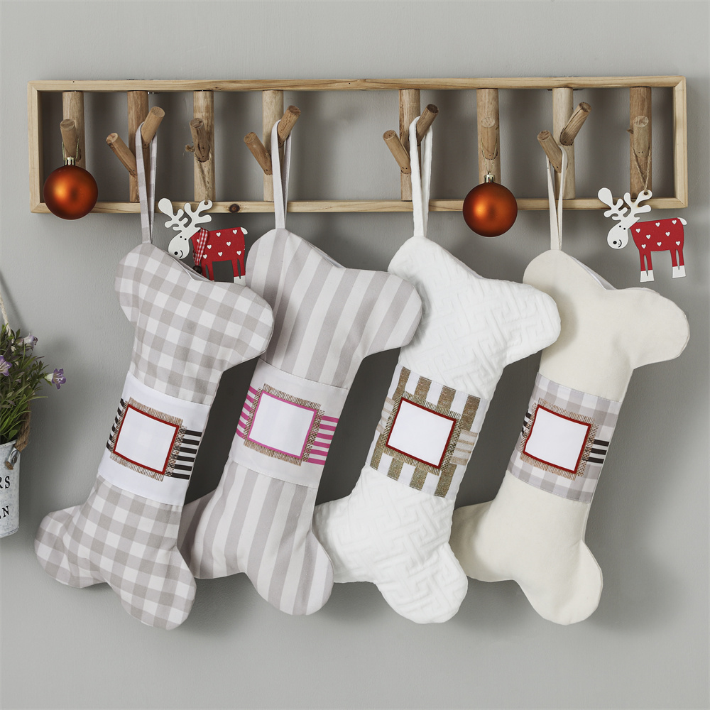 Bas de Noël à carreaux pour an - Christmas Stocking Hanging avis et prix